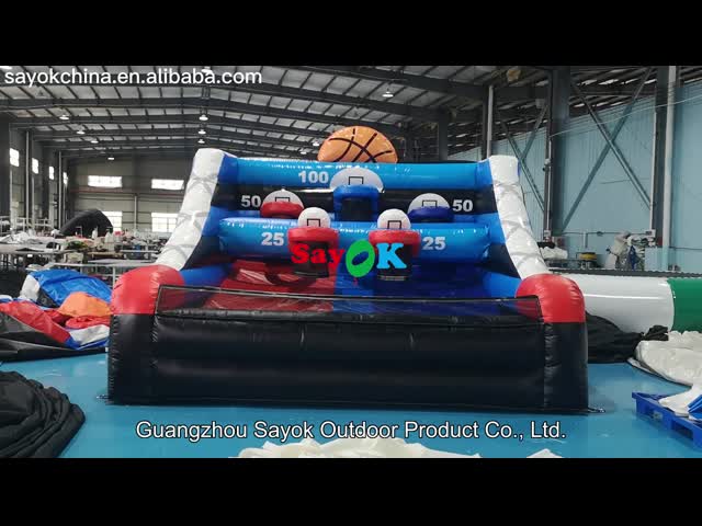 膨脹可能な野球の試合4x4x3mHの防水シートの膨脹可能なスポーツのゲームの子供の野球の試合の爆発の射撃のテーブル
