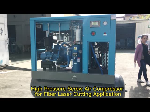 Compressor de torniquete 4 em 1 15kw 20hp 16 Bar Compressor de ar de corte a laser de fibra