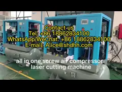 Компрессор 11kw 15hp все винта 16 Адвокатур интегрированный в одном портативном компрессоре воздуха винта video