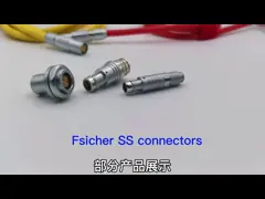 Соединитель S102A053 мужчины IP68 кабельного соединителя 4pin S/SC 102 Фишер водоустойчивый video