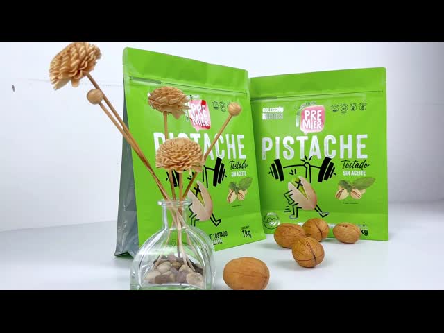 5kg Flat Bottom Bag Matt Zipper Protein Powder Packaging Eight Side Side Seal Packaging Pouch