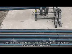 Полиэтилен высокой плотности HDPE DN20 630 пускает не токсическую линию по трубам трубу водоснабжения video