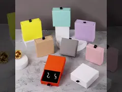 Шкатулка для драгоценностей перемещения ящика для хранения ювелирных изделий подарка коробок красочных штейновых ювелирных изделий упаковывая video