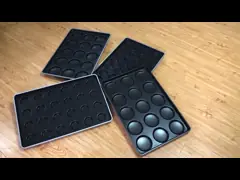 Nonstick Coated 4.5 Inch Hamburger Bun Tray For Industrial Bakeries