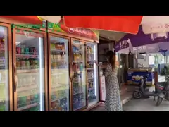 дверь 2520Л н стеклянная отсутствие охладителя дисплея безалкогольного напитка падений для магазина 2 к 8К video