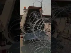 Провод бритвы колючей проволоки загородки Bto-10 катушки гальванизировал концертину video