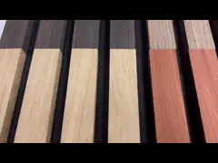 Влияние панели стены акустической панели соли древесины отделки стен для дизайна интерьера video