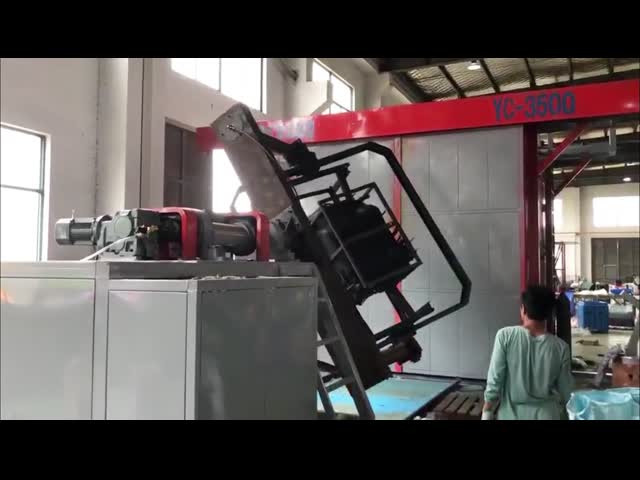 2 станции двигают машину взад и вперед Ротомолдинг для промышленного предприятия 220В видео