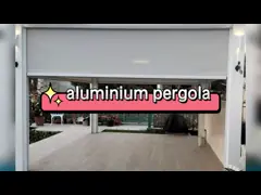 Outdoor Custom Motorized Aluminium Pergola Louvred Roof With RGB Light