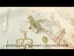 Сумка разделяет шкентель бирки металла аксессуаров DIY изготовленный на заказ для ключевых ювелирных изделий video