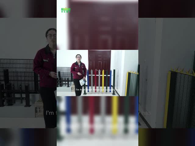 палисад 2.5m 2.8m гальванизированный ограждая порошок покрыл загородку безопасностью стальную