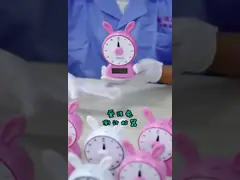 Kids ABS Pink Blue Rabbit Shape Education Countdown Timer For Studying Kitchen Yogo