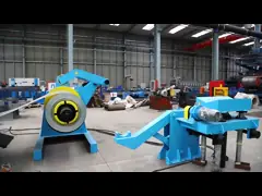 Обрабатывать изделие на определенную длину линия 180kw разрезая машины катушки с высокой точностью video