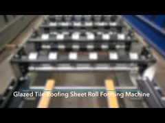 0.3-0.7mm застекленный кафельный крен формируя плитку шага PLC машины делая машину video