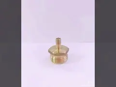 Неэтилированная штепсельная вилка дуновения латуни вне, клапан Schrader до 3/4 поток шланга сада дюйма мужской video