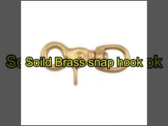 кнопка весны быстрого выпуска крюка сверхмощного болта глаза шарнирного соединения круга стиля 251B бронзового щелчковая video