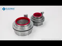 Изолированный Watertight твердый эпицентр деятельности фасонных частей для трубки IMC с цинком винта выпуска облигаций video