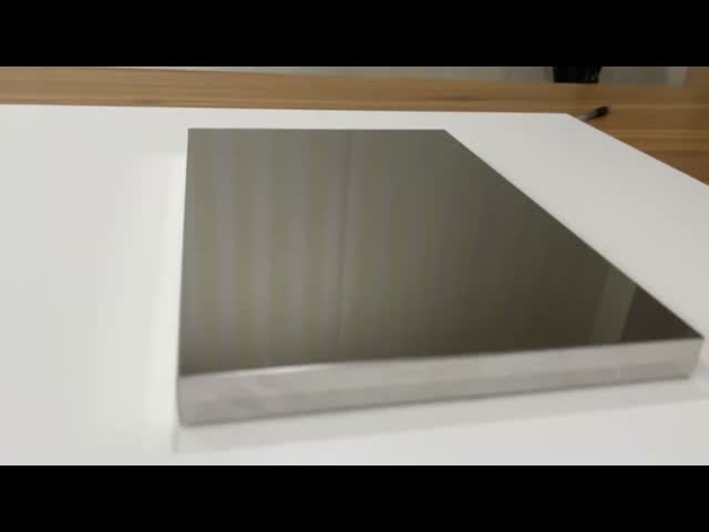 600x600mm Aluminum Metal Ceiling Non Perforation Aodnized Half Mirror Aluminum Hook On Panel