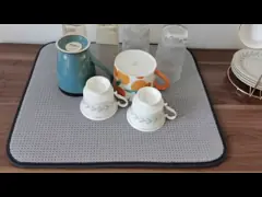 Двойное, который встали на сторону блюдо суша машину Washable 18X24 вещество-поглотителя Microfiber циновки» video