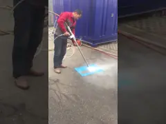 Промышленные высокие машины машины 500bar чистки воды давления промышленные очищая video