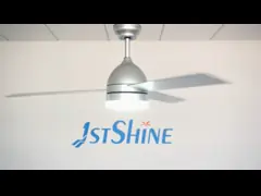 6 скоростей дистанционное управление 52 Современный сглаживаемый LED потолочный вентилятор с светодиодным освещением video