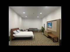 Reliable American Style Hospitality Bedroom Furniture Modern Design Oak Wood Finish