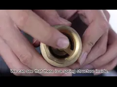 DN15 20MM латунный односторонний женский обратный клапан из кованой латуни с пружинным запорным клапаном video
