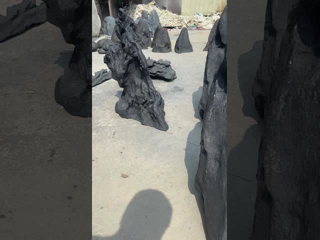FRP Rockery False Stone Outdoor Garden And Pool Decoration Have Spot