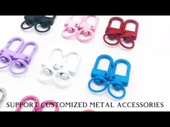 Крюки красочного шарнирного соединения металла щелчковые для соединителя Keychains ремня сумки video
