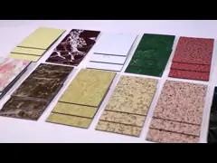 Противокоррозионный крепкий дизайн мрамора ACP, панель практически фасада алюминиевая составная video