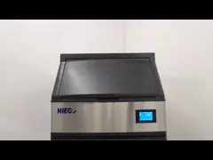 полностью автоматическое воздушное охлаждение льдогенератора холодильника машины для льда 35 кг 100 кг video