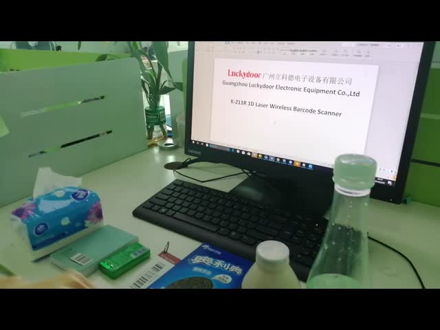 3 In 1 Connection Wireless Barcode Scanner 2.4GHz 1D Bar Code Laser Reader For Delivery