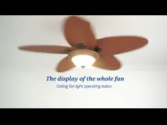 Low Noise 5 Blades Energy Saving Ceiling Fan With Led Light Large Airflow