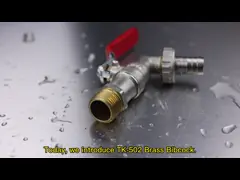 IBC Адаптер Резервуар для воды 1/2 Красная ручка Садовый кран из латуни с краном для полива video