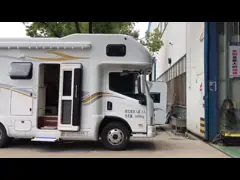 Подгонянный караван передвижного дома 105 km/h для семьи располагаясь лагерем и путешествуя video