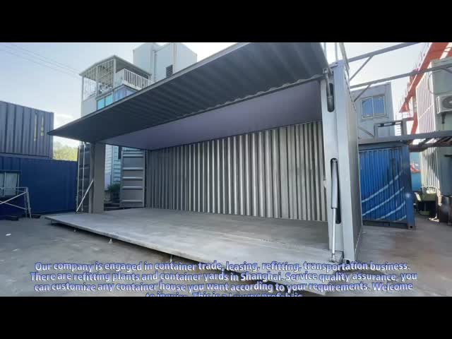 Шкаф дисплея полуфабрикат расширяемого дома контейнера для перевозок коммерчески видео