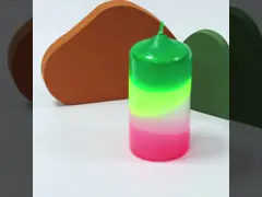 Lemon Verbena Pillar  Rainbow Candle For Decoration Aroma Home