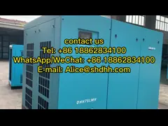 Stationary Low Pressure Screw Air Compressor 75KW Textile Industrial Screw Compressor