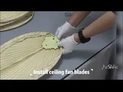 декоративная вилла экзотическая Малайзия потолочного вентилятора 1stshine 5 лезвий ладони video