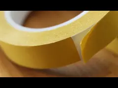 Желтый лайнер с двойной лентой Белая лента из ПВХ-пленки заменяет Tesa 4970 video