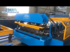 เครื่องแผ่นหลังคาโลหะ Ibr PPGI ความเร็วสูงกระปุกเกียร์