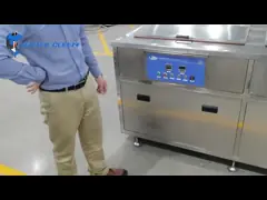 Las piezas doblan el limpiador ultrasónico de la ranura con la calefacción que aclara el reciclaje de filtración