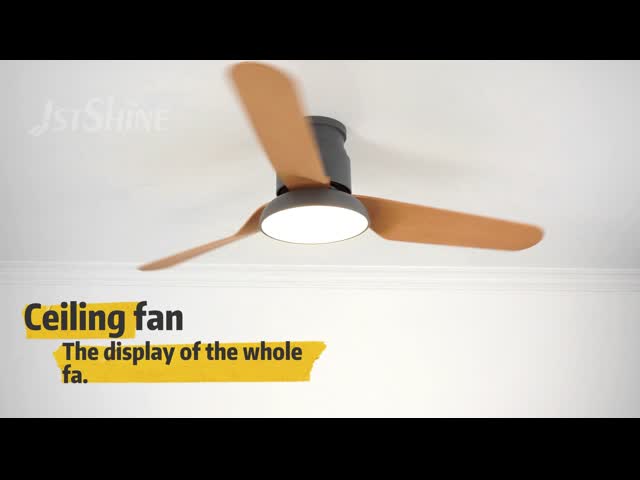 Remote Control Decorative Flush Mount Ceiling Fan 6 Speed With Light video
