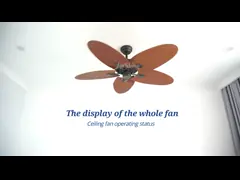 Large Airflow Low Noise 5 Blades Led Energy Saving Ceiling Fan With Remote Control