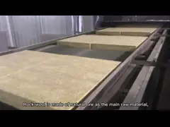 Звукопоглотительная доска шерстей утеса изоляции жары сгустила ровную изоляцию стены video