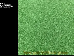 Реалистический УЛЬТРАФИОЛЕТОВЫЙ стабилизированный зеленый цвет поля травы 15mm гольфа искусственный video