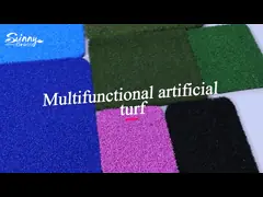 12mm покрашенное искусственное PE красного цвета кирпича глины пинка суда Padel дерновины video