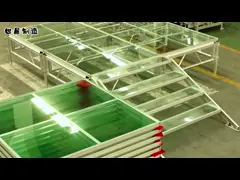 Этап на открытом воздухе этапа концерта стеклянный портативный складывая video