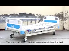 OEM многофункциональные ручные складывающиеся больничные кровати для пациентов Нескользящие больничные кровати больничные кровати с матрасом video