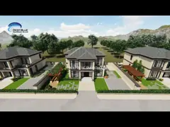 EU Prefabricated house Light Steel Framing 2-Storey Villa House For Living
